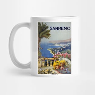 Sanremo Vintage Travel Poster Mug